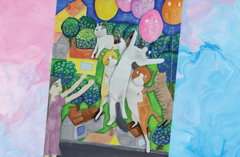 cats & balloons